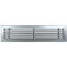 GLF 500X100 BLANCHE UNELVENT GRILLE DOUBLE DEFLECTION 850359