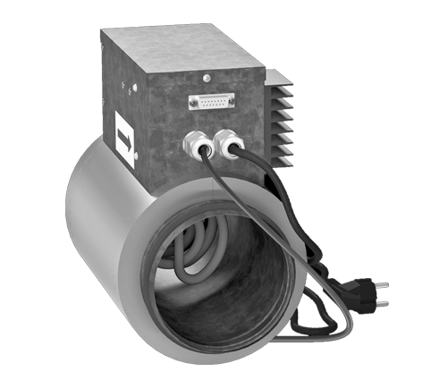 Batterie post-chauffage fluxostat intégré - BPCF - DN 125, 160 ou 200 mm [-  Post-chauffage électrique 