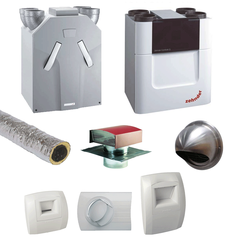 vhbw 30x Filtres coniques pour ventilation, VMC par ex. compatible avec  Helios, Maico, Pluggit, Zehnder - Filtre d'évacuation G4, DN 100 blanc