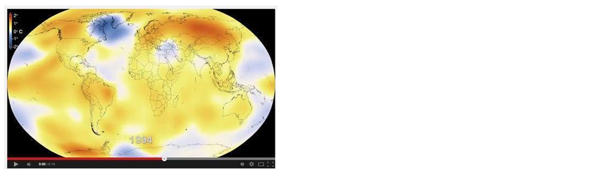 60 ans de réchauffement climatique en vidéo
